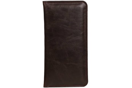 Pull Up Portemonnee Maat L Mocca