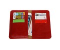 Pull Up Portemonnee Maat M Rood