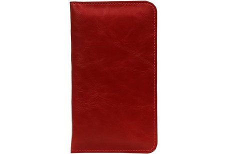 Pull Up Portemonnee Maat M Rood