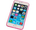 Vlinder Standing TPU Case voor iPhone 6 Roze