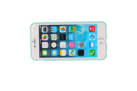 Vlinder Standing TPU Case voor iPhone 6 Groen