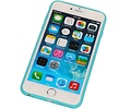 Vlinder Standing TPU Case voor iPhone 6 Plus Turquoise