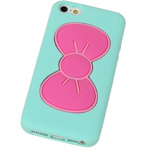 Vlinder Standing TPU Case voor iPhone 6 Plus Groen