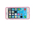 Vlinder Standing TPU Case voor iPhone 6 Plus Roze