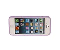 Vlinder Standing TPU Case voor iPhone 5 Paars