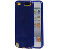 Diamant TPU Hoesjes - Hoesje Geschikt voor iPod Touch 5 Donker Blauw