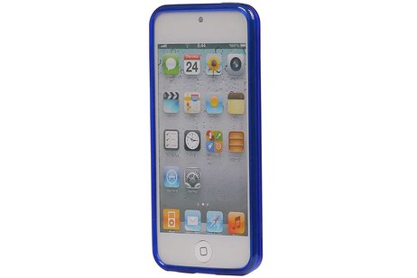 Diamant TPU Hoesjes - Hoesje Geschikt voor iPod Touch 5 Donker Blauw