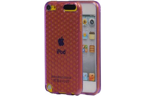 Diamant TPU Hoesjes - Hoesje Geschikt voor iPod Touch 5 Paars