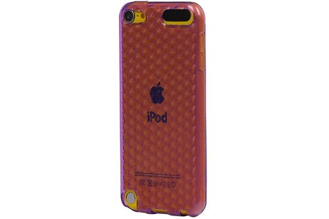 Diamant TPU Hoesjes - Hoesje Geschikt voor iPod Touch 5 Paars