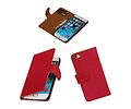 Washed Leer Bookstyle Hoesje - Geschikt voor Touch 5 Roze