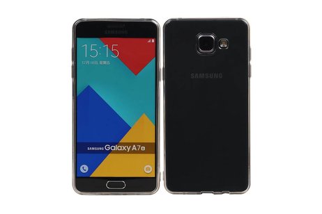 Transparent Dun TPU Hoesje Geschikt voor Samsung Galaxy A7 ( 2016 ) A710F