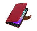 Washed Leer Bookstyle Hoesje - Geschikt voor Samsung Galaxy A3 Roze