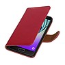 Washed Leer Bookstyle Hoes voor Samsung Galaxy A3 Roze
