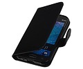 TPU Bookstyle Hoes - Hoesje Geschikt voor Samsung Galaxy J1 J100F Zwart
