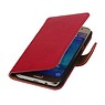 Washed Leer Bookstyle Hoesje voor Samsung Galaxy J5 J500F Roze