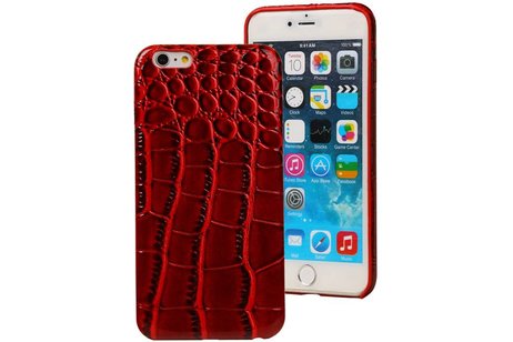BackCover Hoesje Color Telefoonhoesje - Hoesje Geschikt voor iPhone 6 / iPhone 6S Plus - Rood
