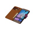 Washed Leer Bookstyle Wallet Case Hoesje voor Galaxy S6 G920F Paars