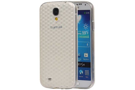 Diamant TPU Backcover Case Hoesjes voor Galaxy S4 i9500 Wit