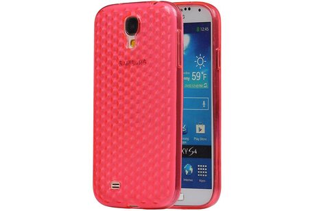 Diamant TPU Backcover Case Hoesjes voor Galaxy S4 i9500 Roze