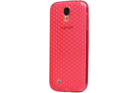 Diamant TPU Backcover Case Hoesjes voor Galaxy S4 i9500 Roze