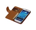 Washed Leer Bookstyle Wallet Case Hoesje - Geschikt voor Samsung Galaxy S4 mini i9190 Roze