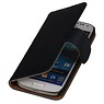Washed Leer Bookstyle Hoes voor Galaxy S Advance i9070 Blauw