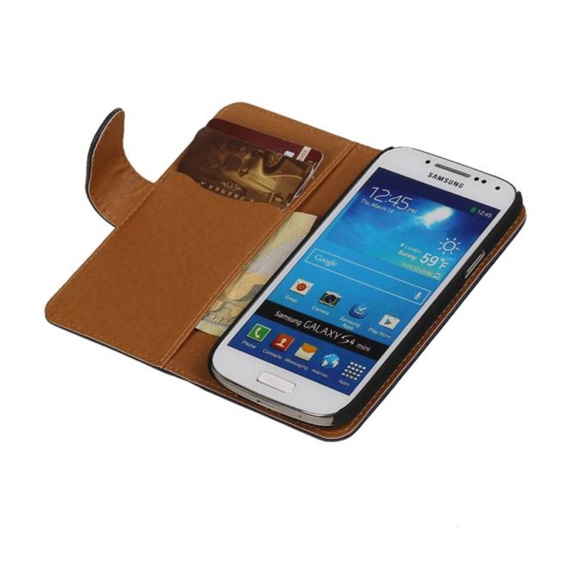 porselein Maak een bed grond Samsung Galaxy S Advance i9070 Hoesje Lederen Booktype Cases -  MobieleTelefoonhoesje.nl