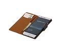 Washed Leer Bookstyle Wallet Case Hoesje - Geschikt voor Huawei Ascend G6 4G D.Blauw