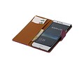 Washed Leer Bookstyle Wallet Case Hoesje - Geschikt voor Huawei Ascend G6 4G Paars