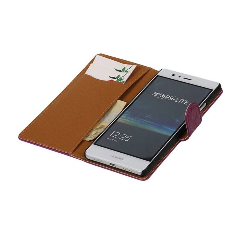 kip Appal communicatie Huawei Y300 Wallet Case Hoesje portemonnee Washed Leer Paars -  MobieleTelefoonhoesje.nl