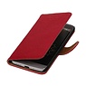 Washed Leer Bookstyle Hoesje voor HTC Desire 816 Roze