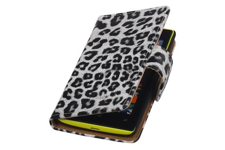 Chita Bookstyle Wallet Case Hoesjes voor Nokia Lumia 520 Wit