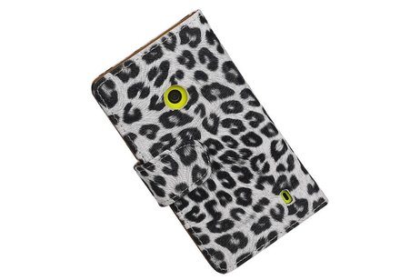 Chita Bookstyle Wallet Case Hoesjes voor Nokia Lumia 520 Wit
