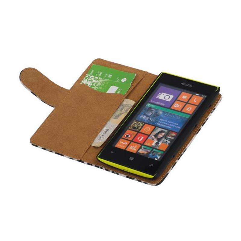 identificatie Leidingen applaus Nokia Lumia 520 Hoesje Booktype Cases Wit - MobieleTelefoonhoesje.nl