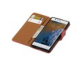 Pull-UP Bookstyle Wallet Case Hoesjes voor Nokia 3 Rood