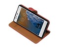 BAOHU Zakelijke Book Case Telefoonhoesje Geschikt voor de Nokia 3 - Portemonnee Hoesje - Pasjeshouder Wallet Case - Rood