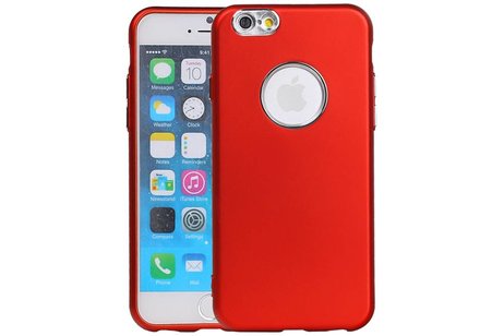 BAOHU Design TPU Hoesje - Hoesje Geschikt voor iPhone 6 / 6s Rood