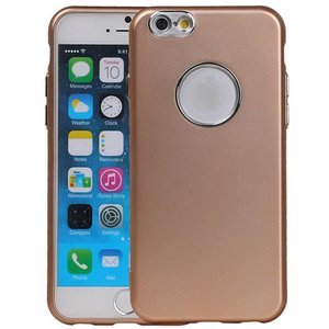 BAOHU Design TPU Hoesje - Hoesje Geschikt voor iPhone 6 / 6s Goud