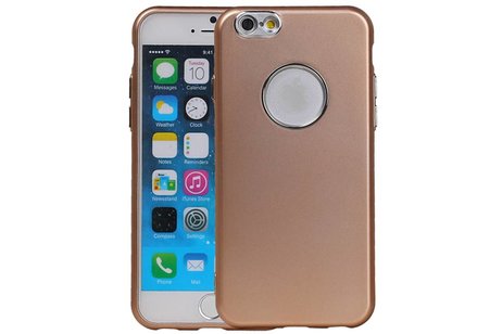 BAOHU Design TPU Hoesje - Hoesje Geschikt voor iPhone 6 / 6s Goud