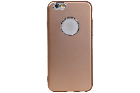 BAOHU Design TPU Hoesje - Hoesje Geschikt voor iPhone 6 / 6s Goud