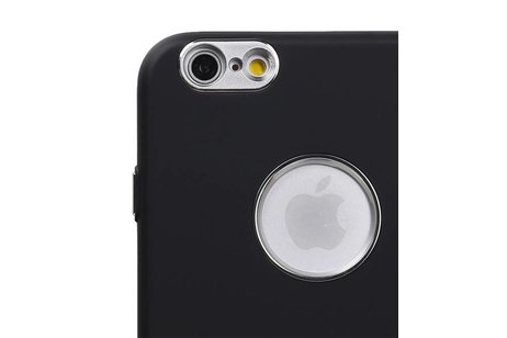 BAOHU Design TPU Hoesje - Hoesje Geschikt voor iPhone 6 / 6s Plus Zwart