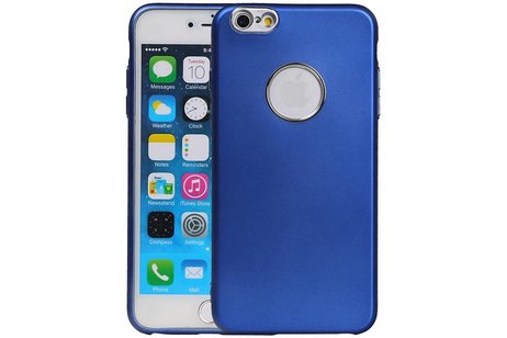 BAOHU Design TPU Hoesje - Hoesje Geschikt voor iPhone 6 / 6s Plus Blauw