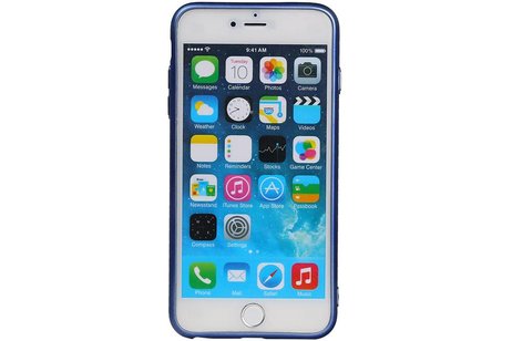 BAOHU Design TPU Hoesje - Hoesje Geschikt voor iPhone 6 / 6s Plus Blauw