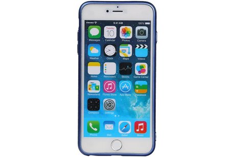 Design TPU Hoesje voor iPhone 6 / 6s Plus Blauw