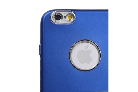BAOHU Design TPU Hoesje - Hoesje Geschikt voor iPhone 6 / 6s Plus Blauw