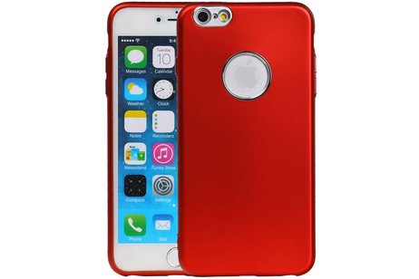 BAOHU Design TPU Hoesje - Hoesje Geschikt voor iPhone 6 / 6s Plus Rood