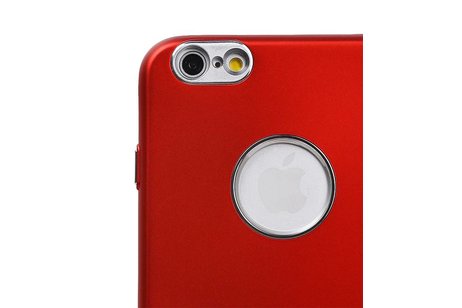 BAOHU Design TPU Hoesje - Hoesje Geschikt voor iPhone 6 / 6s Plus Rood