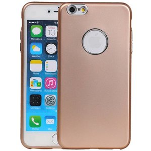 BAOHU Design TPU Hoesje - Hoesje Geschikt voor iPhone 6 / 6s Plus Goud