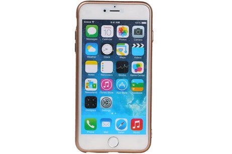 Design TPU Hoesje voor iPhone 6 / 6s Plus Goud