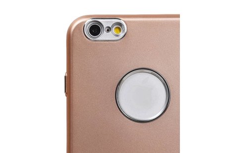BAOHU Design TPU Hoesje - Hoesje Geschikt voor iPhone 6 / 6s Plus Goud